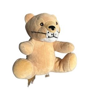 Curto Toys 6” Plush Stuffed Animal Lioness Lion Cub With Tag Embroidered Eyes